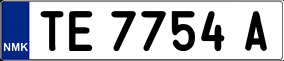 Trailer License Plate